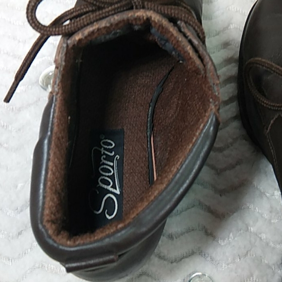 EUC Sporto Leather Lace-Up  Ankle Brown Boots - 8W - Picture 6 of 7